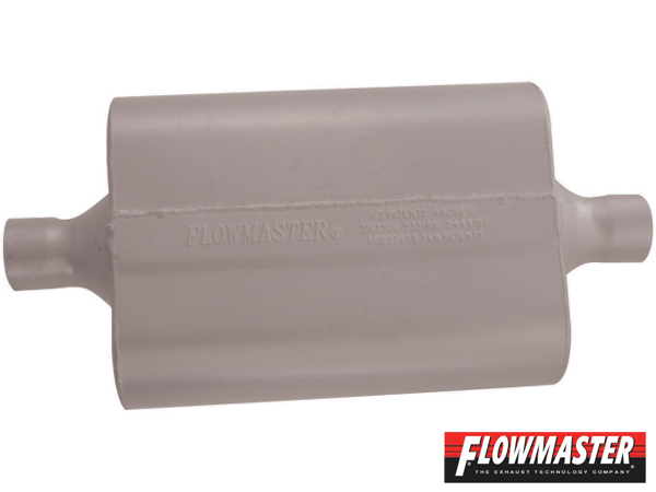 FLOWMASTER 40 デルタ フロー マフラー - 2.00 Center In / 2.00 Center Out - Aggressive