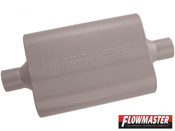 FLOWMASTER 40 デルタ フロー マフラー - 2.25 Center In / 2.25 Center Out - Aggressive