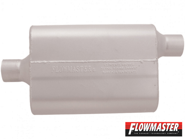 FLOWMASTER 40 デルタ フロー マフラー - 2.25 Center In / 2.25 Offset Out - Aggressive
