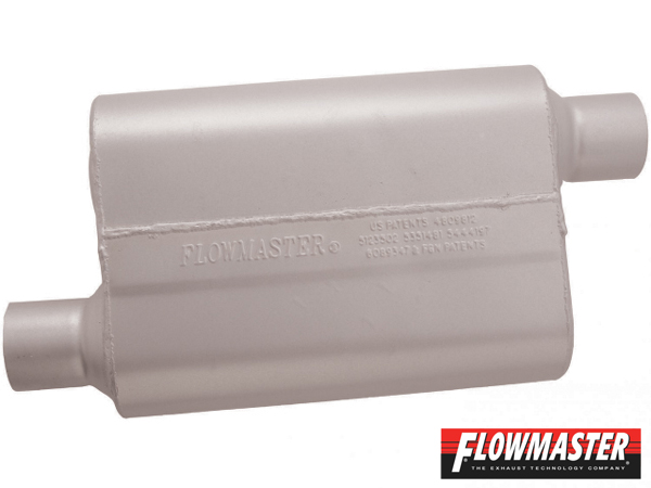 FLOWMASTER 40 デルタ フロー マフラー - 2.50 Offset In / 2.50 Offset Out - Aggressive