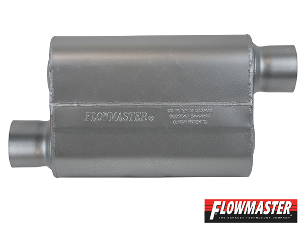 FLOWMASTER 40 デルタ フロー マフラー - 3.00 Offset In / 3.00 Offset Out - Aggressive