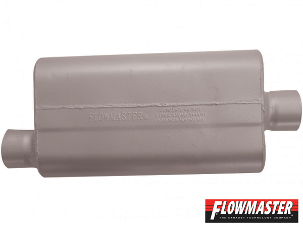 FLOWMASTER 50 デルタ フロー マフラー - 3.00 Offset In / 3.00 Center Out - Moderate Sound