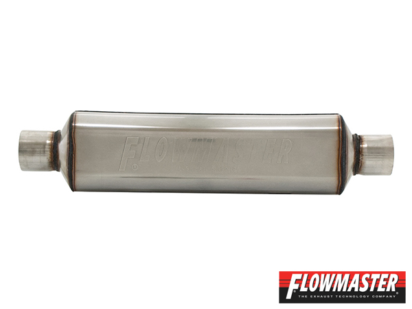 FLOWMASTER スーパー HP-2 マフラー 304S - 2.25 Center In./2.25 Center Out - Moderate
