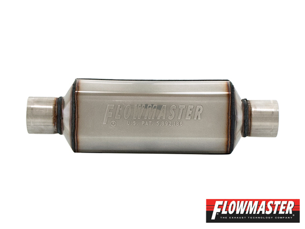 FLOWMASTER スーパー HP-2 マフラー 304S - 2.25 Center In./2.25 Center In. - Aggressive