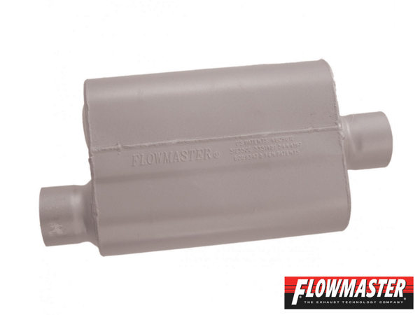 FLOWMASTER 40 シリーズ マフラー - 3.00 Offset In / 3.00 Center Out - Aggressive Sound