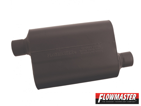 FLOWMASTER スーパー 40 マフラー - 2.50 Offset In / 2.50 Offset Out - Aggressive Sound