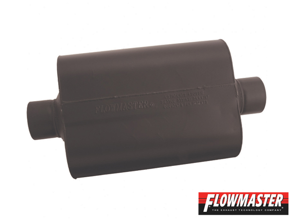 FLOWMASTER スーパー 40 マフラー - 3.00 Center In / 3.00 Center Out - Aggressive Sound