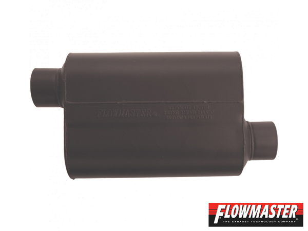 FLOWMASTER スーパー 40 マフラー - 3.00 Offset In / 3.00 Offset Out - Aggressive Sound