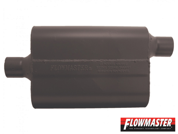 FLOWMASTER スーパー 44 マフラー - 2.25 Center In / 2.25 Offset Out - Aggressive Sound
