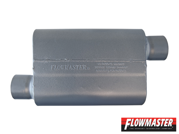 FLOWMASTER スーパー 44 シリーズ マフラー - 3.00 Offset In / 3.00 Offset Out - Aggressive