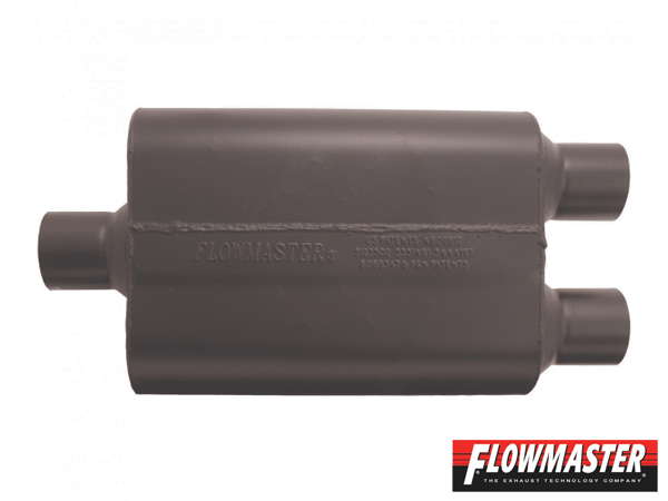 FLOWMASTER スーパー 44 マフラー - 2.50 Center In / 2.50 Dual Out - Aggressive Sound