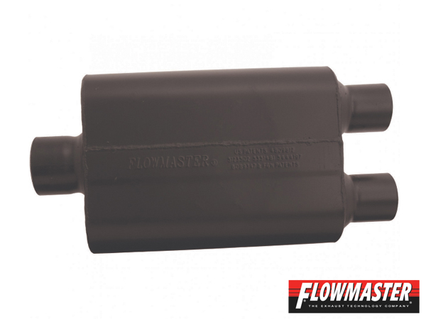 FLOWMASTER スーパー 44 マフラー - 3.00 Center In / 2.50 Dual Out - Aggressive Sound