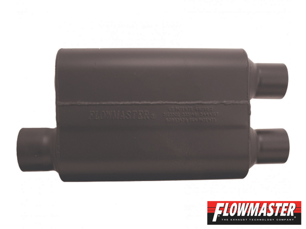 FLOWMASTER スーパー 44 マフラー - 3.00 Offset In / 2.50 Dual Out - Aggressive Sound