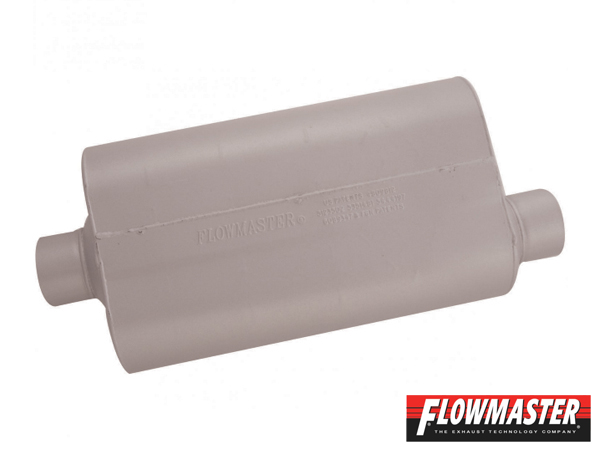 FLOWMASTER スーパー 50 マフラー - 3.00 Center In / 3.00 Offset Out - Mild Sound