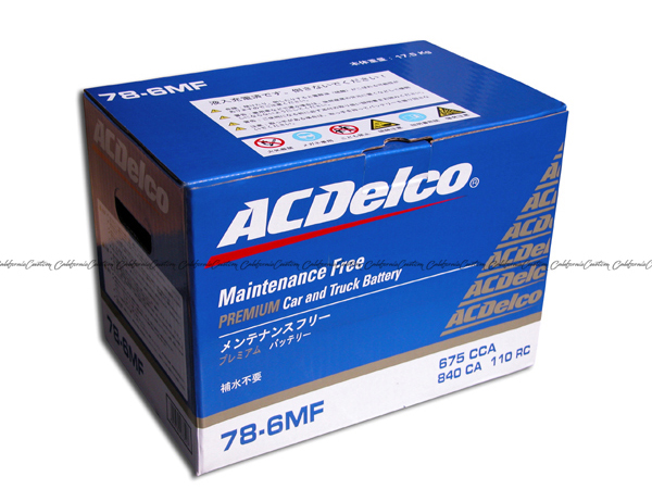 ACDELCO バッテリー 78-6MF