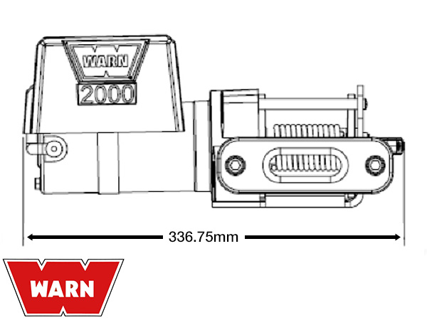 WARN 2000DCシリーズ 12V 電動ユーティリティーウインチ