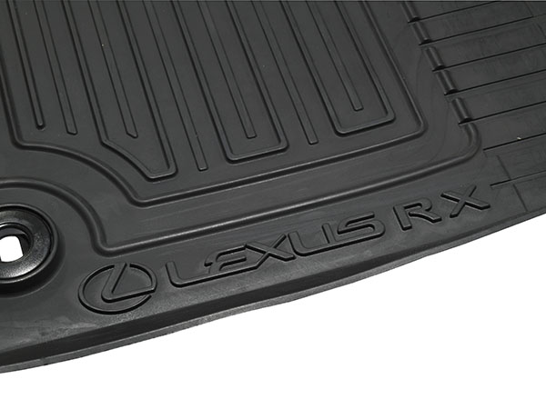 UKレクサス純正 15y- RX200t/RX300/RX450h/RX450hL ラバーフロアマット/3PC(右ハンドル車用/LEXUS RXロゴ入)