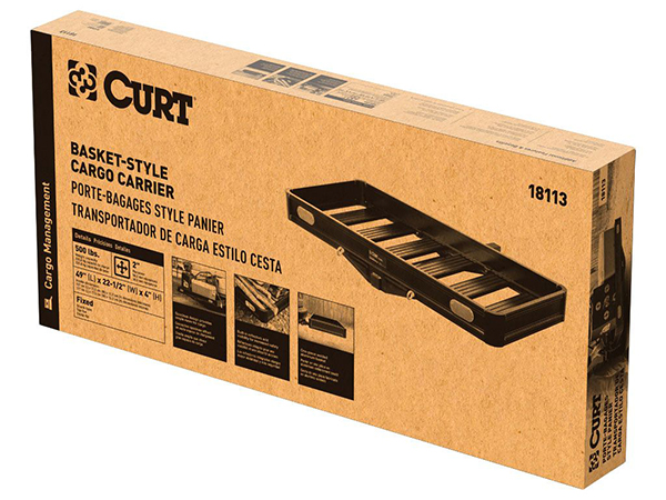 【正規品】CURT カーゴキャリア(Black Aluminum) 18113 (2インチ角ヒッチレシーバー対応)