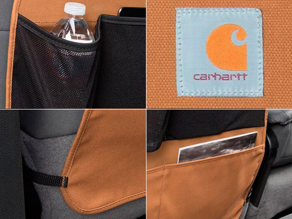 COVERCRAFT シートバックオーガナイザー/Carhartt/ブラウン (シートバックポケット、収納、キックガード)