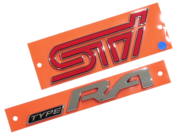USスバル純正 WRX STI S4 限定車 Type RA リアエンブレムVAB VAG VA USスバル 93079VA220