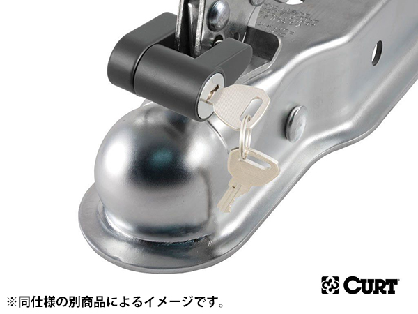 【正規品】CURT クラス3 ポジロック付ヒッチカプラー(3インチチャンネル/2インチヒッチボール用)25100
