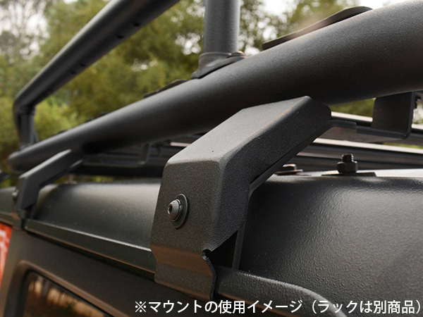 GO RHINO SRM500シリーズ フラットルーフラック55インチ+ガターマウントキット/4PCS JKラングラー(4ドア)