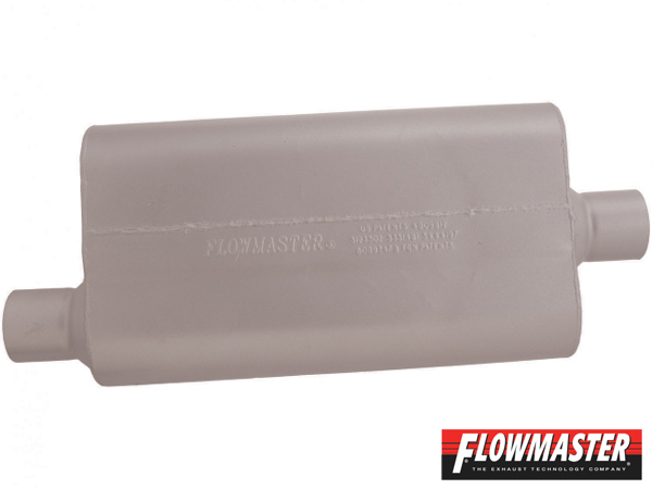 FLOWMASTER 50 デルタ フロー マフラー - 2.50 Offset In / 2.50 Center Out - Moderate Sound