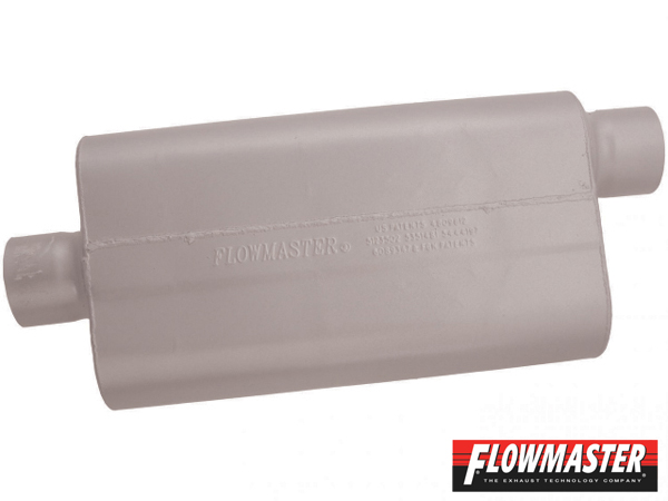 FLOWMASTER 50 デルタ フロー マフラー - 3.00 Center In / 3.00 Offset Out - Moderate Sound