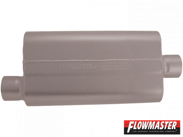 FLOWMASTER 50 デルタ マフラー 409S - 3.00 Offset In / 3.00 Center Out - Moderate Sound
