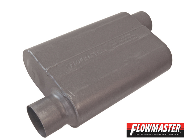 FLOWMASTER 40 シリーズ マフラー 409S - 3.00 Offset In / 3.00 Offset Out - Aggressive