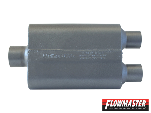 FLOWMASTER 40 シリーズ マフラー 409S - 3.00 Center In / 2.50 Dual Out - Aggressive