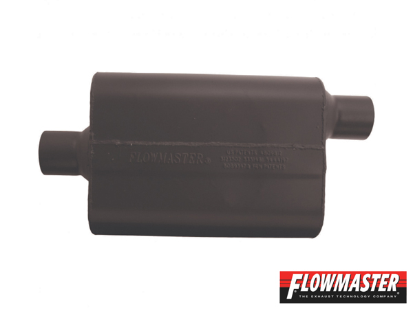 FLOWMASTER スーパー 44 マフラー - 2.50 Center In / 2.50 Offset Out - Aggressive Sound