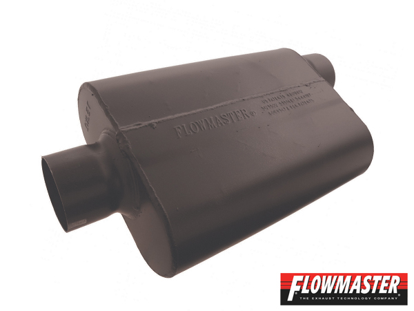 FLOWMASTER スーパー 44 マフラー - 3.00 Center In / 3.00 Offset Out - Aggressive Sound