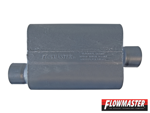 FLOWMASTER スーパー 44 シリーズ マフラー - 3.00 Offset In / 3.00 Center Out - Aggressive