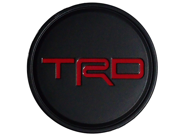 TRD OFF-ROAD 18インチホイール PT758-42200-02用 センターキャップ(マットブラック/レッドロゴ) PT280-03200-02 4個