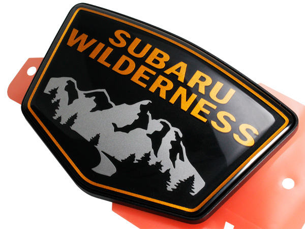 USスバル純正 18y- フォレスター(SK系) SUBARU Wilderness サイドエンブレム 93063SJ020 2個セット