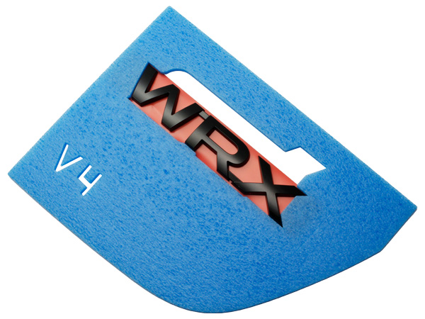 USスバル純正 WRX STI ホワイトシリーズ「WRX」リアエンブレム(ブラック)