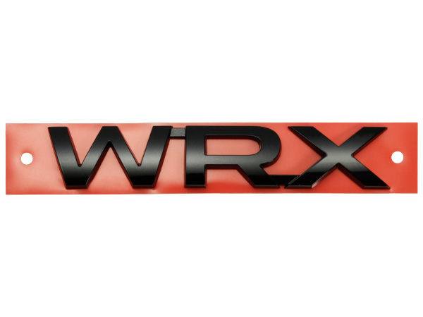 USスバル純正 WRX STI ホワイトシリーズ「WRX」リアエンブレム(ブラック)