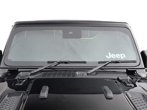 MOPAR純正 JEEPロゴ入 フロントサンシェード(ACC装備車用/ドラレコ装着車用)JLラングラー、JTグラディエーター